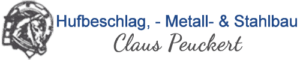 Sponsorenlogo Hufbeschlag, Metall und Stahlbau