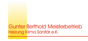 Sponsorenlogo Gunter Berthold Meisterbetrieb Heizung Klima Sanität e.K.