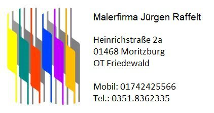 Sponsorenlogo Malerfirma Jürgen Raffelt