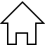 Icon Haus mit Eingang